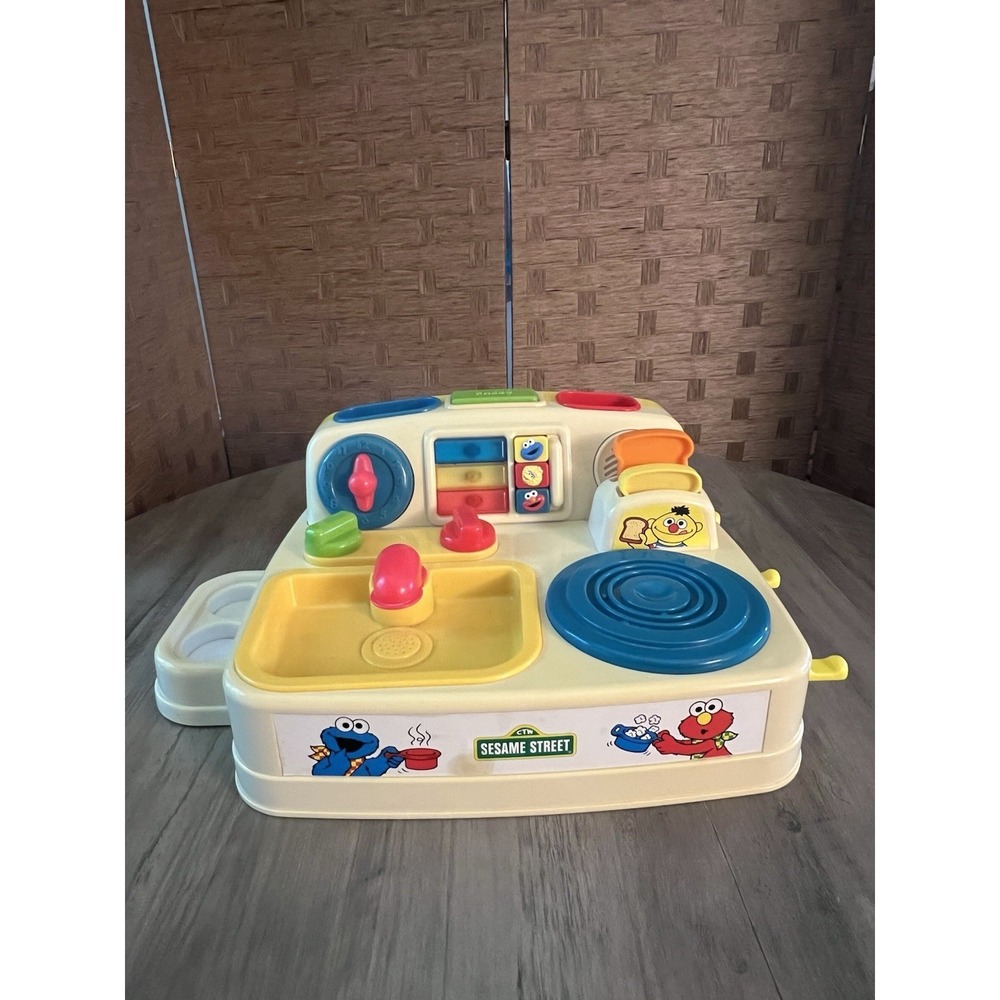Tyco Sesame Street Surprise Sounds Kitchen Stove Top Only Vintage 1987 Works!